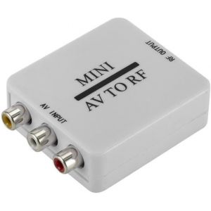 Mini HD Video Converter Box RCA AV CVSB vers RF Adaptateur vidéo RF Scaler TV Switcher 67.25MHz 61.25MHz - Neuf