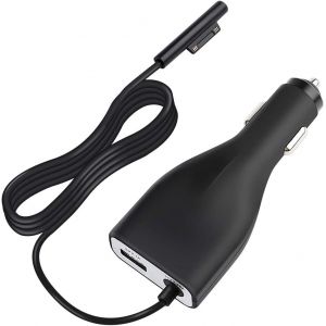 Surface Chargeur De Voiture Pour Ordinateur Portable 42W 12V 2,58A Microsoft Surface Pro (5Th Gen) 3 4, Book, Go Avec Ports Usb 5V 2,1A Charge Rapide[Z2004] - Neuf