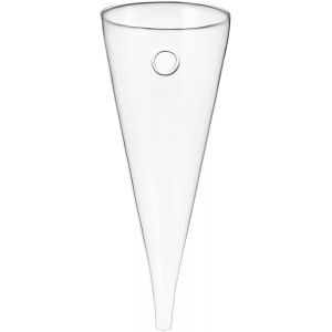 Vase Mural Hydroponique En Verre Transparent,Forme De Cône Circulaire,Décoration De Plantes Et Fleurs,Pot Suspendu Pour Intérieur,Salon,Bureau,Mariage - Neuf