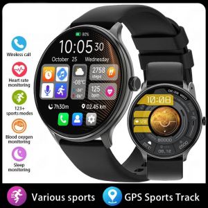Nouvelle Montre Intelligente Ultra Mince Femmes 1.38 "Écran Amoled Toujours Afficher L'Heure Bt Appel Smartwatch Hommes Assistant Vocal Montres De Sport Dame.Silicone Black.Bt Call - Neuf