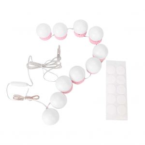Applique Murale Led Rose A Trois Couleurs Pour Miroir De Maquillage, Coiffeuse - Neuf