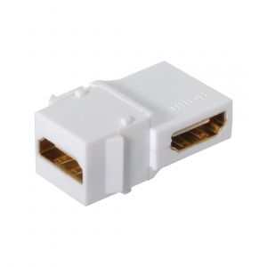 VornixorSarlshop-Adaptateur HDMI Keystone Jack 90 degr&eacute;s &agrave; angle droit HDMI 1.4 Snap-in femelle vers femelle Keystone Jack coupleur adaptateur pour plaque murale - Neuf