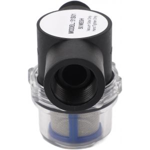 MEVRONISSHOP-Cr&eacute;pine en Ligne Femelle 1/2in&iquest;14, Filtre en Ligne &agrave; Filetage Femelle 50 Tamis &agrave; Mailles en Plastique Construction Cr&eacute;pine &agrave; Eau pour Pipeline - Neuf