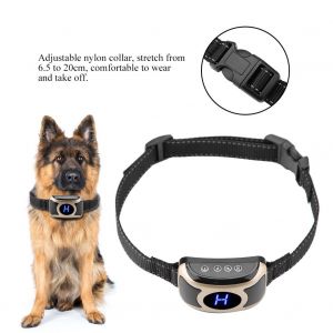 Hjlian Collier Anti-Aboiement Automatique Pour Chien Avec Grand Ecran Lcd, Antichoc Et Vibration, Accessoire Usb Pour Animaux De Compagnie - Neuf