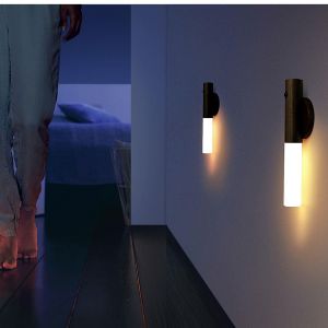 Smart Led Light Stick Sans Fil Avec Détecteur De Mouvement, Base Magnétique Et De Chargement Usb - Neuf