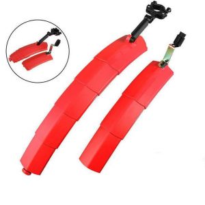 Garde-Boue Rétractable Pour Vélo De Montagne, Super Résistant À La Pression, Rouge - Neuf