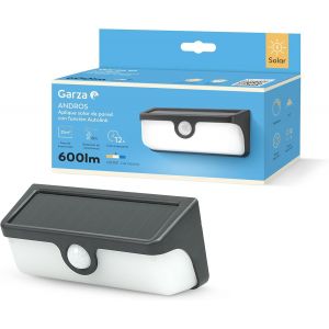 Applique Murale Led Solaire D'extérieur Vintage 400lm, 2700k. Éclairage 360º, Détecteur De Mouvement, Ip44, 8 Heures D'autonomie, Montage Mural - Neuf