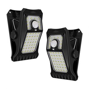 Lot De 2 Lampes Solaires &Agrave; D&eacute;tecteur De Mouvement Avec 45 Led, 3 Modes D'installation, &Eacute;tanches, Pour Une Utilisation Ext&eacute;rieure - Neuf