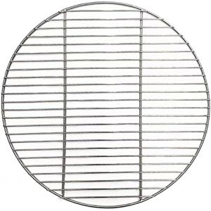 Ulteronixshop-Grille ronde en acier inoxydable pour barbecue - R&eacute;partition efficace de la chaleur pour granul&eacute;s et charbon de bois - Pour barbecue, camping, voyages (43 cm) - Neuf