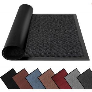 Ulteronixshop-Paillasson Lavable Anti-Salet&eacute; Pour Int&eacute;rieur Et Ext&eacute;rieur, Tr&egrave;s R&eacute;sistant, Dos En Caoutchouc, Super Absorbant (Anthracite, 60 Cm X 120 Cm) - Neuf