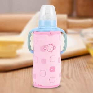 Chauffe-Biberon Portable, Thermostat Isolant Pour Biberon, Ideal Pour Les Voyages (Rose) - Neuf