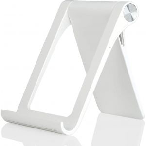 Kal-Support De Téléphone Multi-Angle Réglable Pour Iphone 16 15 14 13 12 11 Pro Max Xs Xr 8 Plus 6 7 Samsung Galaxy S22 S21 S10 S7 Edge S6 Smartphone Android (Blanc) - Neuf