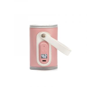 Portable Usb-Biberon Pour Lait Maternel, La Recharge Rapide Et Précis De Chauffage Pour La Voiture Et Les Voyages, Automatique, Isolation, Chauffe-Biberon, Rose - Neuf