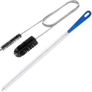 ChenQuanSarl-Lot De 2 s De Nettoyage De Canalisations En Acier Inoxydable À Double Tête - De Nettoyage De Canalisations - Bâtons De Débouchage - Pour Canalisations Dans Les Cuisines Et - Neuf