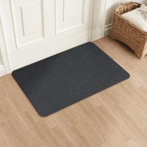Subzonal-Paillasson 40x60cm, Tapis D'int&eacute;rieur Super Fin, Tapis Absorbant Antid&eacute;rapant, Paillasson R&eacute;sistant, Pour L'entr&eacute;e, La Cuisine, La Terrasse, La Porte D'entr&eacute;e, Gris Fonc&eacute; - Neuf