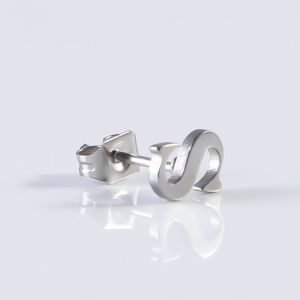 3pcs Boucles D'oreilles En Acier Titane Pour Hommes Et Femmes, Style Punk, Géométriques, Étoile À Cinq Branches, Boucles D'oreilles Serpent, Bijoux De Cartilage D'oreille-Plume D'argent - Neuf