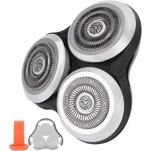 Tête De Rasoir De Rechange Rq12 Pour Rasoir 3d Phi-Lips Norelco Rq11 Rq10 S9000 Avec Housse De Protection Tête De Rasoir De Rechange Pour Tête De Tondeuse Et Support Rotatif - Neuf