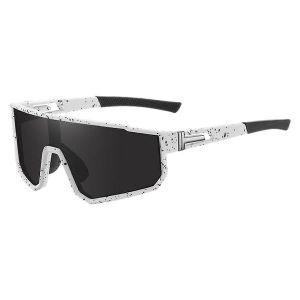 Lunettes De Soleil D'extérieur Polarisées Colorées Miroir D'équitation Blanc + Noir - Neuf
