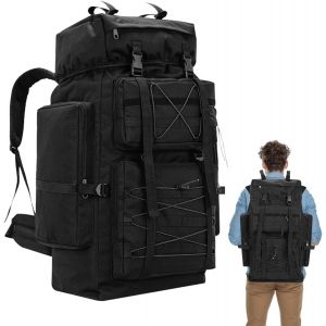 Asfasfq-Gkstly Sac À Dos De Randonnée Imperméable De 80 L, Sac À Dos De Randonnée, Sac À Dos De Camping, Randonnée Et Sports De Plein Air Pour Homme Et Femme - Neuf