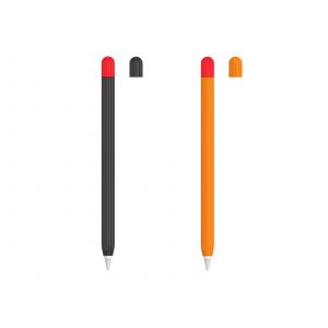 &Eacute;tui de protection en silicone noir et orange pour Apple Pencil 2e g&eacute;n&eacute;ration - Neuf
