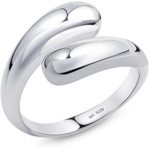 Kgabery-Bague Ouverte En Argent Sterling 925 Pour Femme-Bague Minimaliste En Argent - Neuf