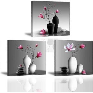 3x Impressions Murales Sur Toile Photos Fleurs Orchidée Décoration Murale,Fleurs Photos Sur Toile,Photo Sur Toile Et Impressions D'art Sur Décoration Murale Pour Vivre - Neuf