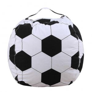Housse int¿¿rieure de pouf de 45 cm avec fermeture ¿¿clair pour jouets en peluche de football, volley-ball et baseball pour enfants - Neuf