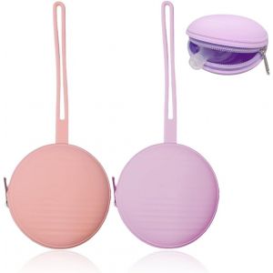 2 Pi&egrave;ces Boite A Tetine Bebe,Bo&icirc;te &Agrave; T&eacute;tine En Silicone Pour B&eacute;b&eacute;,Rangement Pour T&eacute;tine,Sac T&eacute;tine Sans Bpa,Bo&icirc;te De Rangement T&eacute;tine Portable,Bo&icirc;te T&eacute;tine &Eacute;tanche,Filles Et Gar&ccedil;ons - Neuf