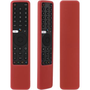 Étui de Protection en Silicone pour Xiaomi XMRM-19 Télécommande de Voix Bluetooth,Antichoc,Lavable,Non-Slip,Agréable pour la Peau(Rouge) - Neuf