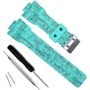 My Time Olibopo Natural Resin Replacement Watch Band Strap For Casio Mens G-Shock Gd120/Ga-100/Ga-110/Ga-100c - Neuf