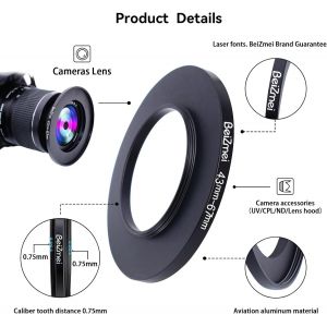 Filtre Adaptateur De 43 Mm &Agrave; 67 Mm Compatible Avec Tous Les Objectifs De 43 Mm &Agrave; 67 Mm Uv,Nd, Cpl,Filtre, 43 Mm Lentille To 67 Mm Appareil Photo Filtre (43-67 Mm)[Z1507] - Neuf