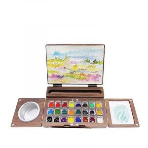 Raffin&eacute;s Fabriqu&eacute;s &Agrave; La Main En Bois De Palette Pour Les Artistes En Bois De Palette De Peintre Pour Les Huiles Et Les Acryliques En Bois Naturel Studio Palette - Neuf