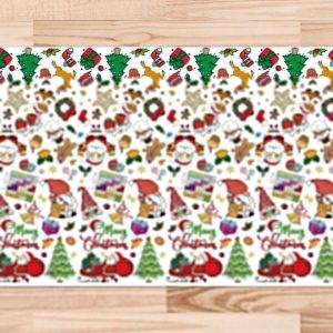 Cmjaagur-Nappe &Agrave; Colorier De No&euml;l, 180x120cm Affiche &Agrave; Colorier De No&euml;l D&eacute;coration De Table No&euml;l Papier Nappe &Agrave; Colorier Pour Enfant Maison Salle De Classe Activit&eacute;s Cadeaux De F&ecirc;te[M49] - Neuf