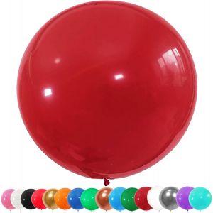AYUHR-6 Pièces Ballons Bobo, 90cm Ballon Bobo Géant Ballon Transparent a Remplir, Réutilisables Ballon d'hélium, pour Décoration de Fête Anniversaire de Mariage Halloween Noël(36 Pouces) - Neuf