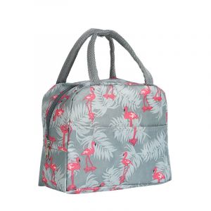 Sac à lunch isotherme (flamant rose), sac à lunch de bureau, sac à lunch isotherme, fourre-tout de pique-nique, pochette en toile imperméable et isolée pour femmes, hommes, écoliers et travailleuses - Neuf