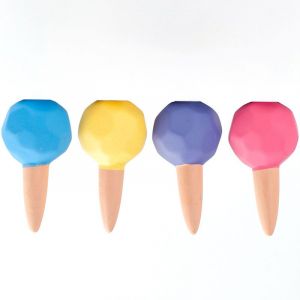 (Ø 6cm X 11cm) Lot De 4 Cônes D'arrosage En Argile, Goutte À Goutte, Céramique, Irrigation Des Plantes, Terre Cuite - Neuf