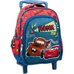 KALSC-Sac À Dos Pour Garcon Cars-Enfant-Ecole-Maternelle-Garderie-Cartable-Bretelles Réglables¿Idée Cadeau¿30 Cm¿Roulettes-Trolleys-Rouge/Bleu - Neuf