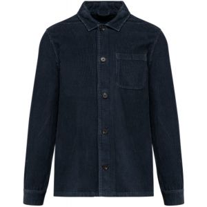 Veste &Eacute;coresponsable En Velours C&ocirc;tel&eacute; - Homme - Pat603 - Bleu Marine Washed - Neuf