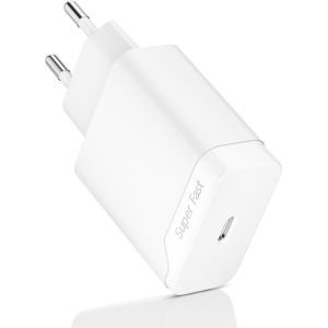 Prise Chargeur Rapide Type C 25W Compatible avec Samsung Galaxy A16 A15 A17 A25 A26 A35 A36 A54 A55 A56 A06 5G, S25 S24 S23 S22 A22 S21 S20 FE Embout Secteur T&eacute;l&eacute;phone Portable Adaptateur Bloc USB-C - Neuf