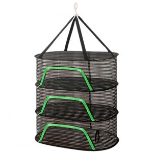Herbe de la grille de Séchage en Mailles de Polyester à Séchage Rapide d'Herbe sèche-linge de Grande Capacité 3Layer Pliable Pendaison Fermetures éclair Séchage Pack - Neuf
