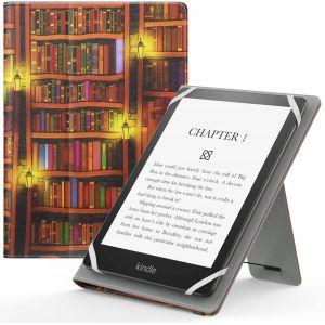&Eacute;tui Universel Pour 6"" 6.8"" 7"" Kindle Ereaders Fire Tablette - Kindle/Kobo/Voyaga/Lenovo/Sony Kindle E-Book E-Reader Tablette, Coque En Pu Avec Support R&eacute;glable Et Dragonne, Biblio[Cla9300141] - Neuf
