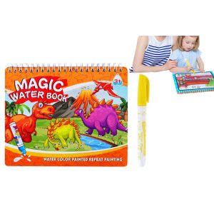 Livre de dessin &agrave; l'eau pour enfants - Livre de coloriage &eacute;ducatif avec des th&egrave;mes comme les animaux, les lettres et les dinosaures - Neuf