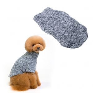 Hjlian Vetements D'hiver Pour Petits Chiens, Col Haut, Chiot, Tenue En Peluche, Bleu Roi, Taille L - Neuf