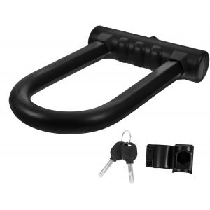 meimie-Serrure De Vélo U Robuste Et Silicone Cadenas De Antiscie Design Double Ouverture Sécurité Renforcée Couleur Noire - Neuf