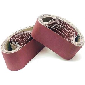 Bande abrasive 75x 533 mm.6 sortes de gravier mixte (60/80/120/150/240/320).Ensemble de Bandes Abrasives,pour ponceuses &agrave; bande, m&eacute;tal,bois,polissage (15 pi&egrave;ces) - Neuf