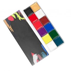 Palette De 12 Couleurs Pour Maquillage Du Visage Et Du Corps &Agrave; L'huile - Neuf