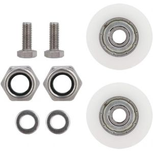Kit de Remplacement de Roues de Porte, roulettes de Porte de Serre,Kit de Remplacement de roulettes de Porte de Serre de diamètre 30 mm pour Portes coulissantes - Neuf