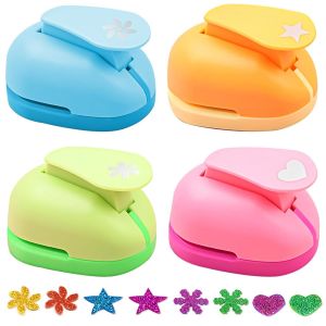 Chenquansarl-Pi&egrave;ces Perforatrice Scrapbooking, 6.9x3.9x4.9cm Perforatrices Enfants Pour Artisanat, Albums Diy, Photos, Cartes De V?ux (Quatre Couleurs) - Neuf