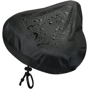 Kal-Housse De Selle De Vélo, 24 X 27 Cm, Imperméable, Avec Cordon De Serrage, Pour Une Protection Optimale Contre La Pluie Et La Poussière, Noire - Neuf