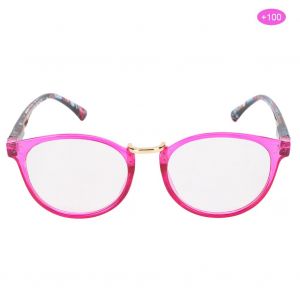 Lunettes De Lecture Presbytes A Charniere A Ressort Pour Hommes Et Femmes, Avec Boite De Rangement + 100 Montures Violettes - Neuf